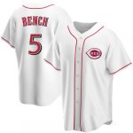 Johnny Bench No.5 Reds Team 2023 Season Pritned Baseball Jersey