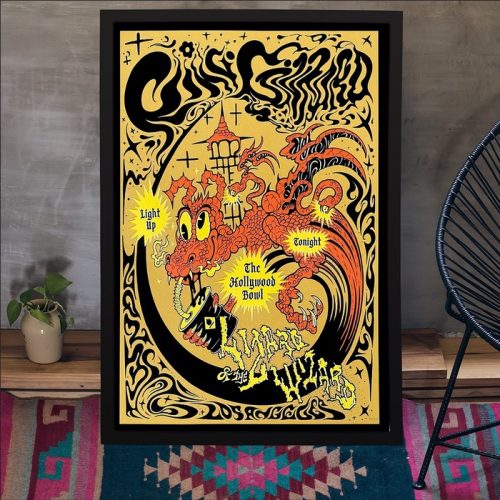 King Gizzard & The Lizard Wizard Hollywood Bowl Los Angeles Poster Unframe Paper