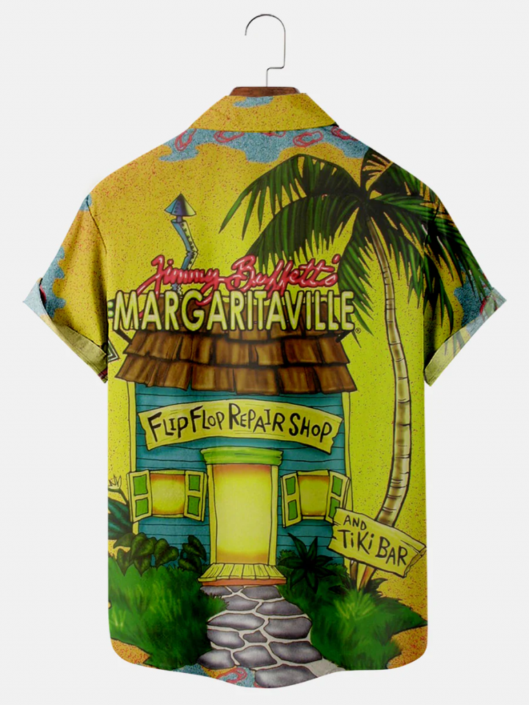 Margaritaville Summer Tiki Bar Revelry Holiday Hawaiian Shirt