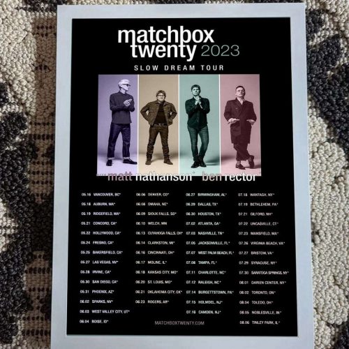 Matchbox Twenty Tour 2022 2023 Poster Unframed Poster Wall Hanging Decor Gift