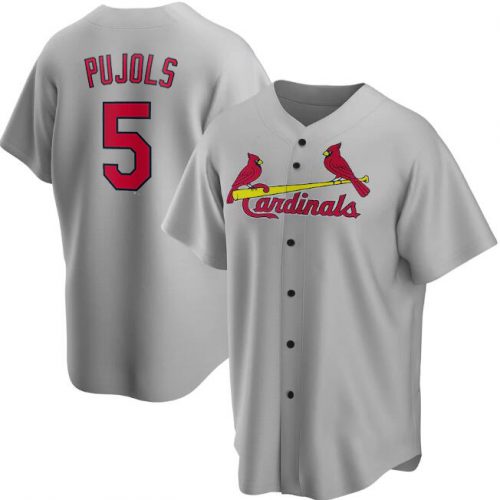 Men’s Albert Pujols No.5 Red Cardinals Fan made Unisex Baseball Jersey Printed