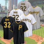 Men’s Henry Davis #32 Pirates Baseball Jersey Printed Color Collection