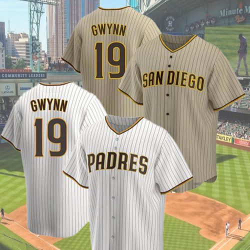 Men’s Tony Gwynn No.19 Padres Team Citi Connect Baseball Jersey Printed