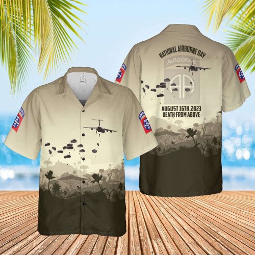 82nd Airborne Division Hawaiian Shirt v2 – Celebrate US Army National Airborne Day with Style