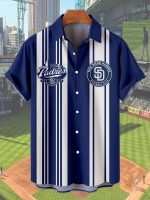 Padres EST.1986 Throwback Casual Style Button Down Shirt Hawaiian Shirt