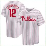 Phillies #12 Kyle Schwarber #18 Gregorius Player Baseball Jersey Printed