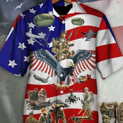 Remember Honor Memorial Day Hawaiian Shirt Eagle Veteran Independence Day