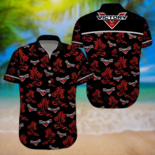 Ride in Style with Victory Motorcycles: Motocross Beach Hawaiian Shirt