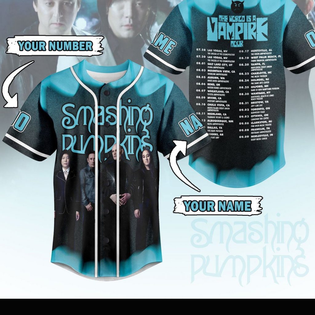 Smashing Pumpkins Personalized Unisex Baseball Jersey All Sizes