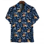 Stylish Pug Hawaiian Print Shirts – Men s Short Sleeve Hawaiian Shirt