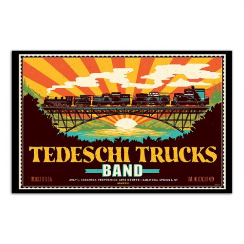 Tedeschi Trucks Band July 1 Saratoga Performing Arts Center Poster Landscape