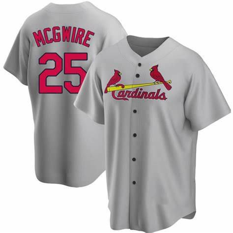 Throwback Mark McGwire #25 Red Cardinals Unisex Baseball Jersey Printed