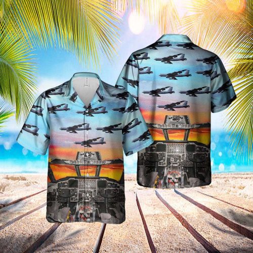 Boeing KC-135 Stratotanker Pattern Hawaiian Shirt – Gift For Men And Adults