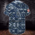 U.S Navy Freemasonry Baseball Jersey Military Camouflage Masonic Jersey Custom