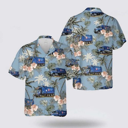 US Waste Collector Garbage Trucks 2 Hawaiian Shirt – Unique Gift for Adults & Men