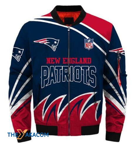 New England Pat American Football Team Patriots Gift For Fan Team Bomber Jacket Outerwear Christmas Gift Frab Magazines & More Store