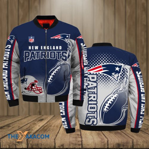 New England Pat American Football Team Patriots Skull Gift For Fan Team Bomber Jacket Outerwear Christmas Gift Frab Magazines & More Store