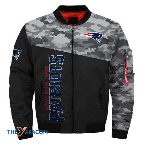 New England Pat American Football Team Patriots Camo Gift For Fan Team Bomber Jacket Outerwear Christmas Gift Frab Magazines & More Store