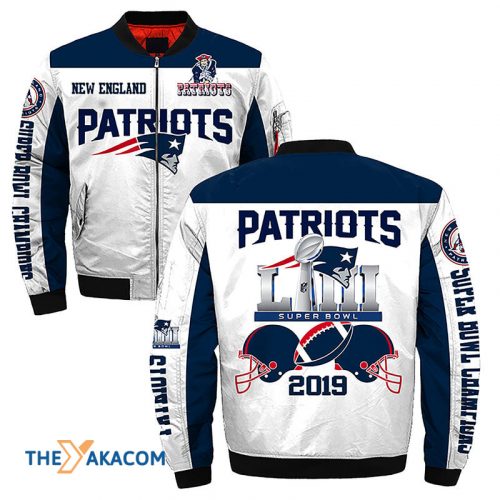 New England Pat American Football Team Patriots Badge Gift For Fan Team Bomber Jacket Outerwear Christmas Gift Frab Magazines & More Store