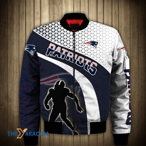 New England Pat American Football Team Patriots Player Shadow Gift For Fan Team Bomber Jacket Outerwear Christmas Gift Frab Magazines & More Store