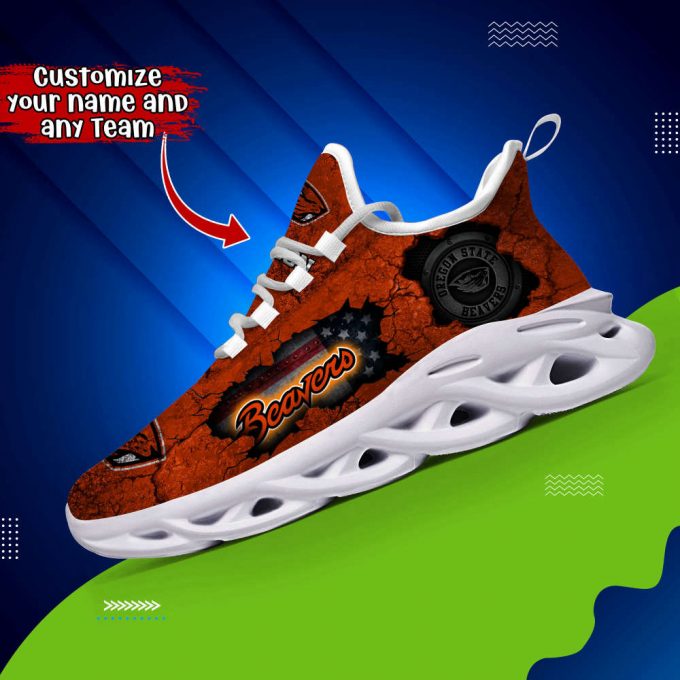 Oregon State Beavers Ncaa2 Any Teams, Custom Sports Shoes For Football Fans