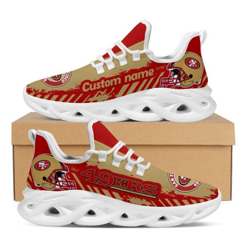 San Francisco 49ers Americanfootball Team Helmet Custom Name Max Soul Shoes For Men