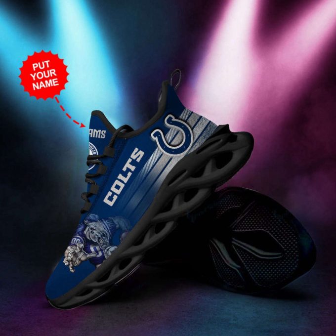 Indianapolis Colts Custom Personalized Max Soul Sneakers Running Sports Shoes For Men Women