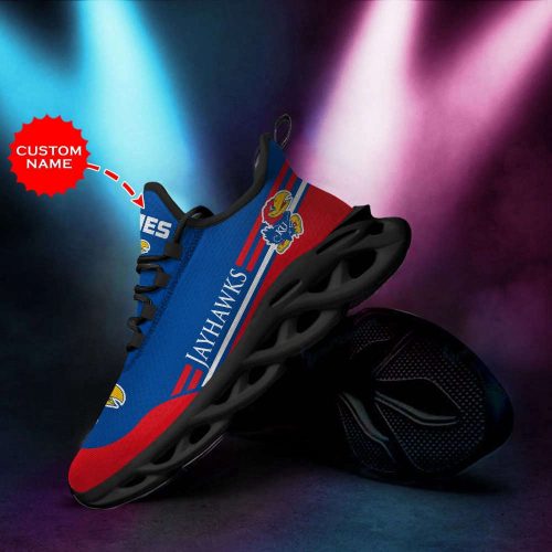 Kansas Jayhawks Custom Personalized Max Soul Sneakers Running Sports Shoes For Men Women