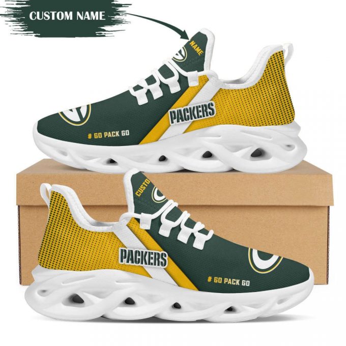 Green Bay Packers Custom Personalized Max Soul Sneakers Running Sports Shoes For Men Women