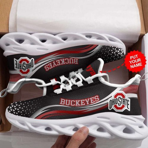 Ohio State Buckeyes Custom Personalized Max Soul Sneakers Running Sports Shoes For Men Women