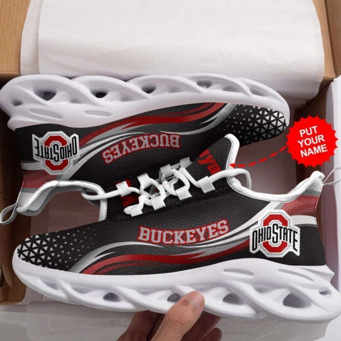 Ohio State Buckeyes Custom Personalized Max Soul Sneakers Running Sports Shoes For Men Women