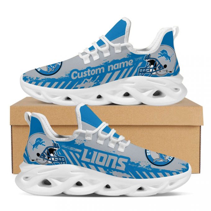 Detroit Lions Americanfootball Team Helmet Custom Name Max Soul Shoes For Fans