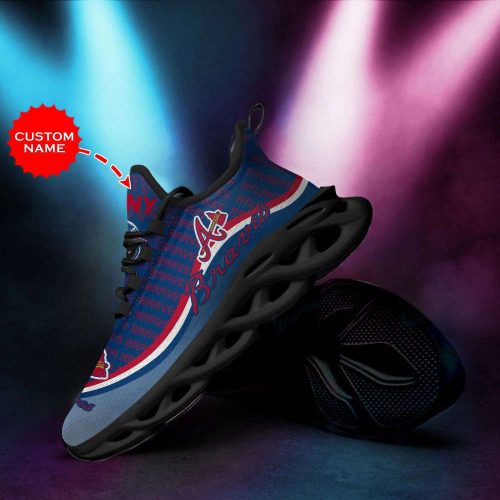 Atlanta Braves Custom Personalized Max Soul Sneakers Running Sports Shoes For Men Women