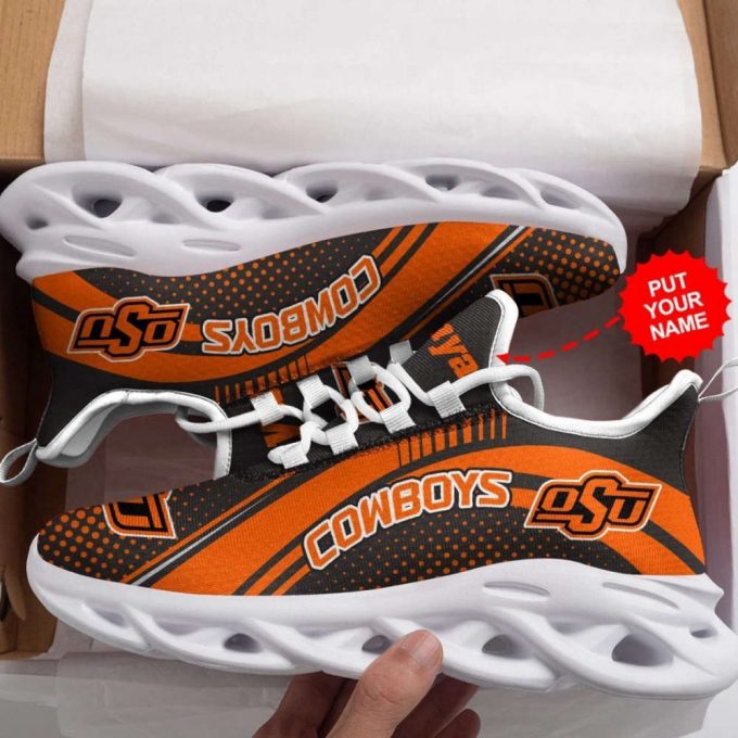 Oklahoma State Cowboys Custom Personalized Max Soul Sneakers Running Sports Shoes For Men Women