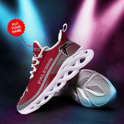 Personalized Name Atlanta Falcons Max Soul Sneakers Running Sports Shoes For Men Women