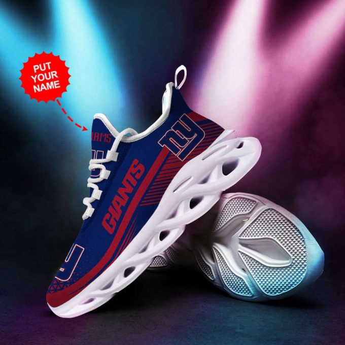 Personalized Name New York Giants Max Soul Sneakers Running Sports Shoes For Men Women