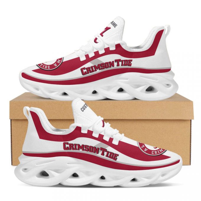 Personalized Name Alabama Crimson Tide Football Team Custom Name Max Soul Shoes For Men Women