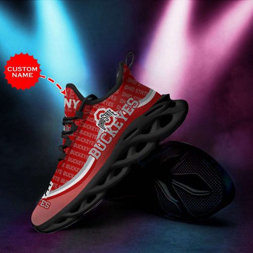 Personalized Name Ohio State Buckeyes Max Soul Sneakers Running Sports Shoes For Men Women