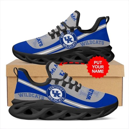 Kansas Jayhawks Custom Name Personalized Max Soul Sneakers Running Sports Shoes For Men Women