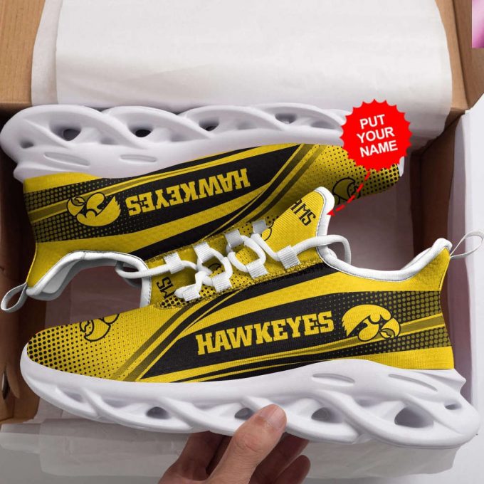 Iowa Hawkeyes Custom Personalized Max Soul Sneakers Running Sports Shoes For Men Women