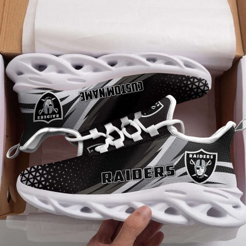 Las Vegas Raiders Triangle Custom Name Max Soul Sneakers Running Sports Shoes For Men Women