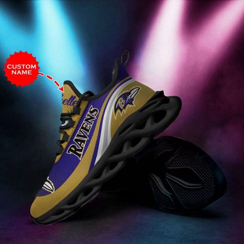 Baltimore Ravens Custom Personalized Max Soul Sneakers Running Sports Shoes For Men Women