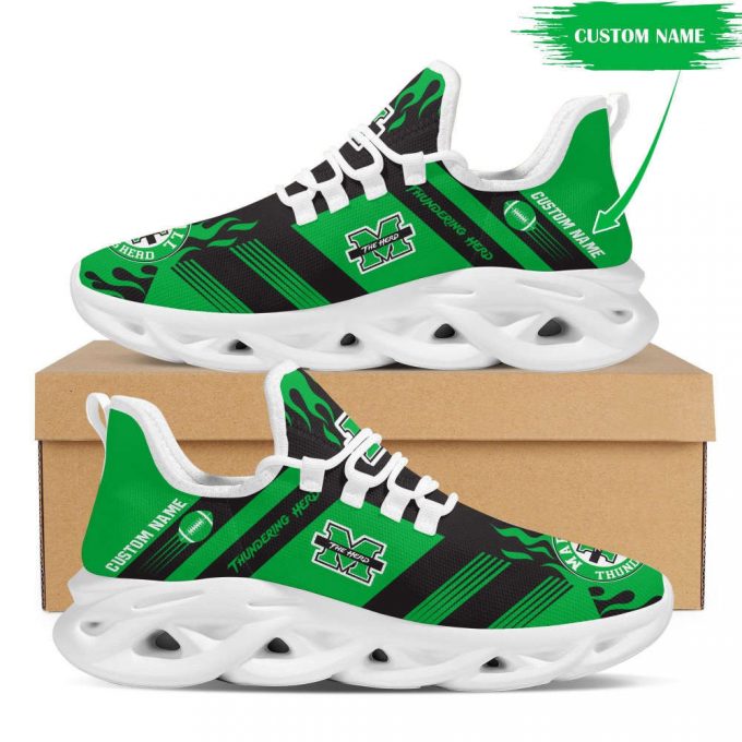 Marshall Thundering Herd Custom Name Max Soul Sneakers Running Sports Shoes For Men Women