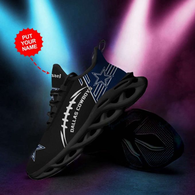 Dallas Cowboys Custom Name Personalized Max Soul Sneakers Running Sports Shoes For Men Women