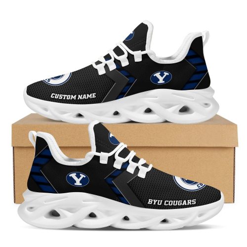 Byu Cougars Custom Name Personalized Sporty Max Soul Sneakers Running Sports Shoes For Men Women