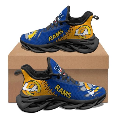 Los Angeles Rams Sneakers 3D Max Soul Shoes For Men And Women