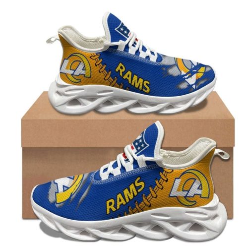 Los Angeles Rams Sneakers 3D Max Soul Shoes For Men And Women