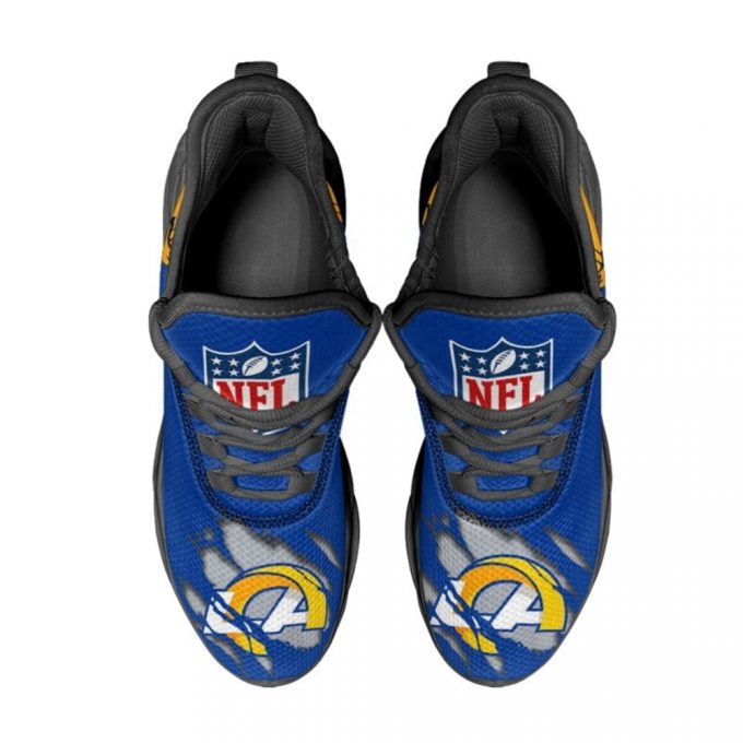 Los Angeles Rams Sneakers 3D Max Soul Shoes For Men And Women