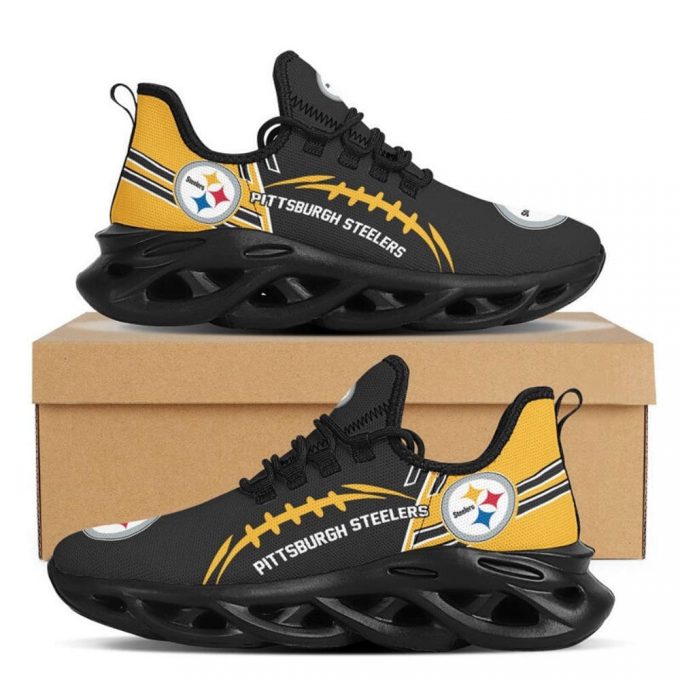 Pittsburgh Steelers Sneakers Max Soul Shoes For Men And Women