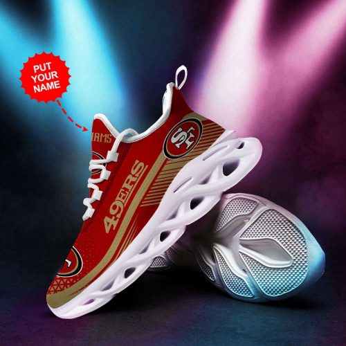 Personalized Name San Francisco 49ers Max Soul Sneakers Running Sports Shoes For Men Women